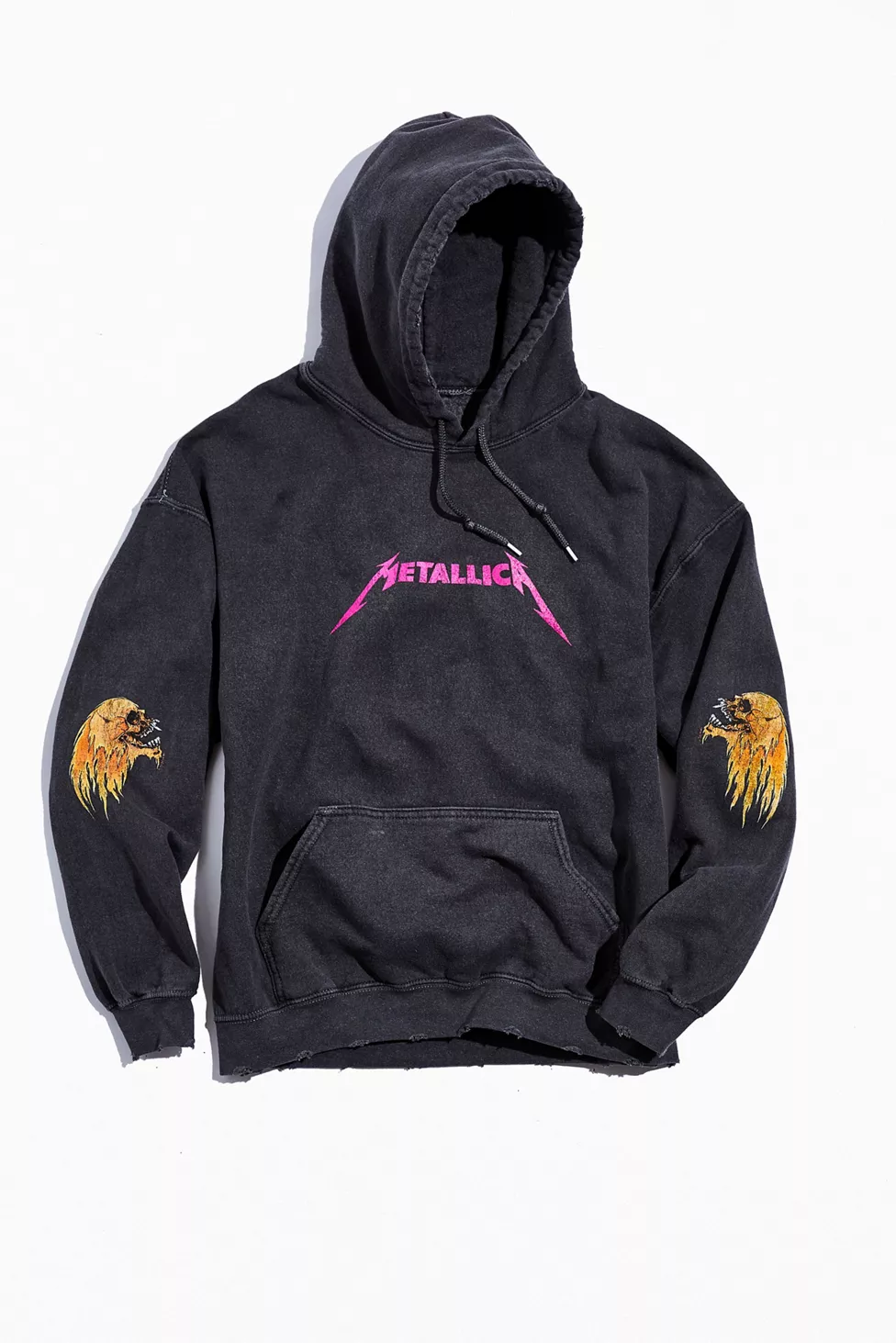 Metallica distressed washed discount crew neck sweatshirt